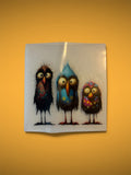 3 Crazy Birds Decal