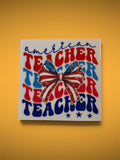 American Teacher UV DTF Decal