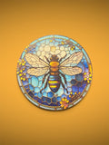 4-Inch Bumblebee Wooden Round