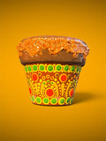 Hand-Painted Flower Pot