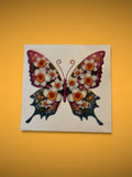 Beautiful Floral Butterfly UV DTF Decal