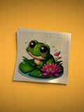 Frog on Lily Pad UV DTF Decal