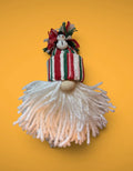 Handmade Yarn Gnome with Snowman