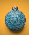 Hand Painted March Birthstone Ornament