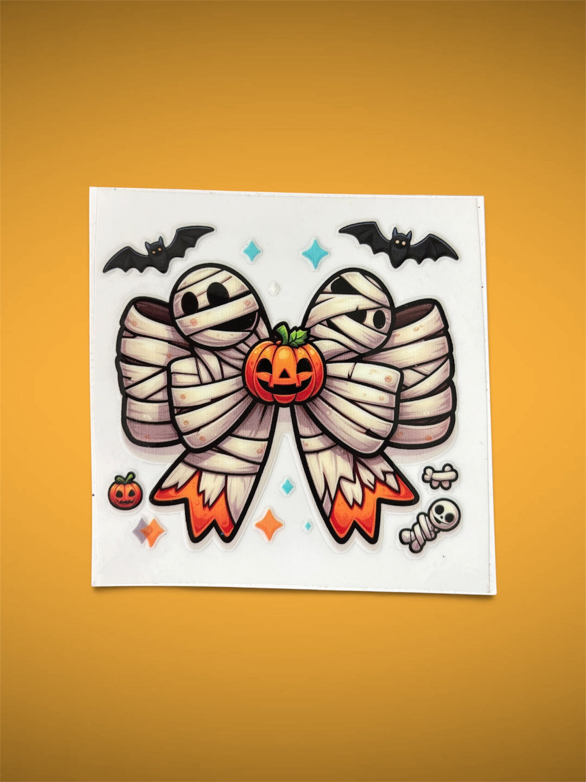 Mummy Bow UV DTF Decal