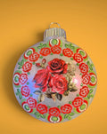 Hand Painted Rose Ornament