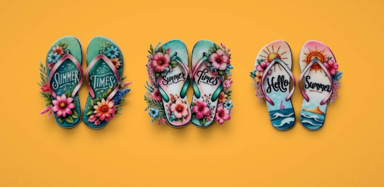 Summer Vibes UV DTF Decals – Pack of 3