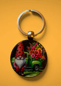 Watermelon Gnome Keychain